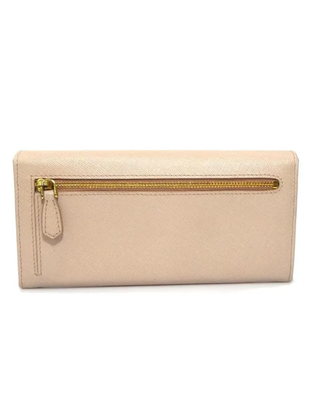 Auth Prada Bifold Long Wallet Light #280413P25B
